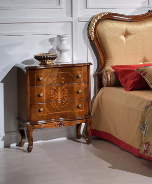 121 - Wooden bedside table with drawers by Tarocco Vaccari Group - view 3